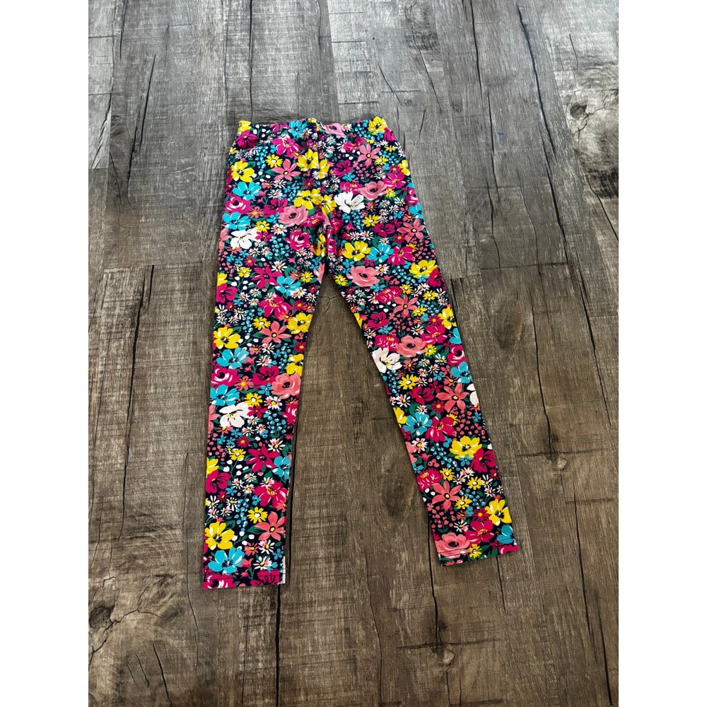 Carters Floral Leggings Kids Size 7‎ Colorful Flower Print Pants